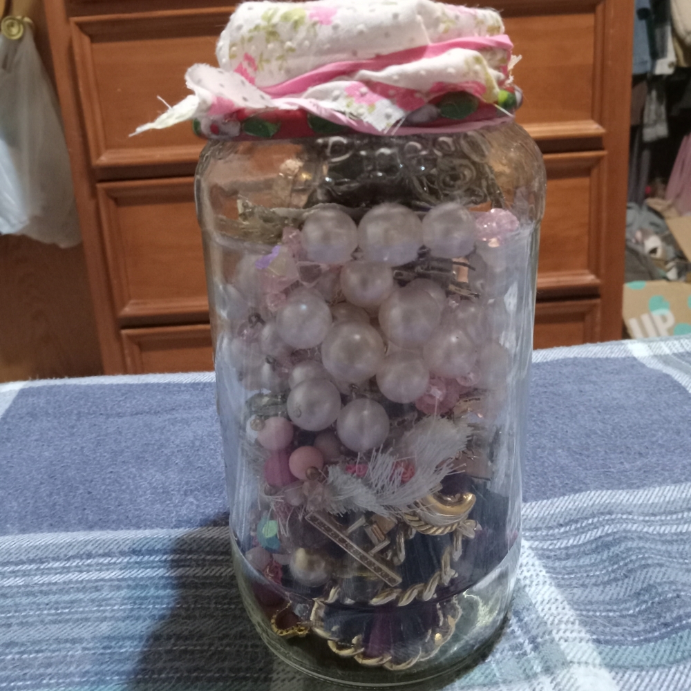 Vintage Mystery Jewelry Jar